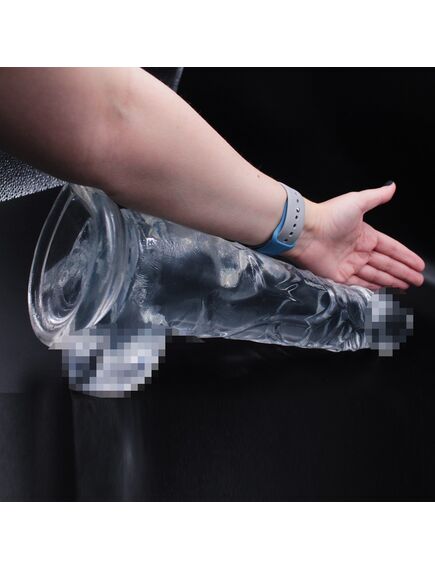 Фаллоимитатор-гигант на присоске "Kingkong-XXL" (прозрачный) , изображение 6