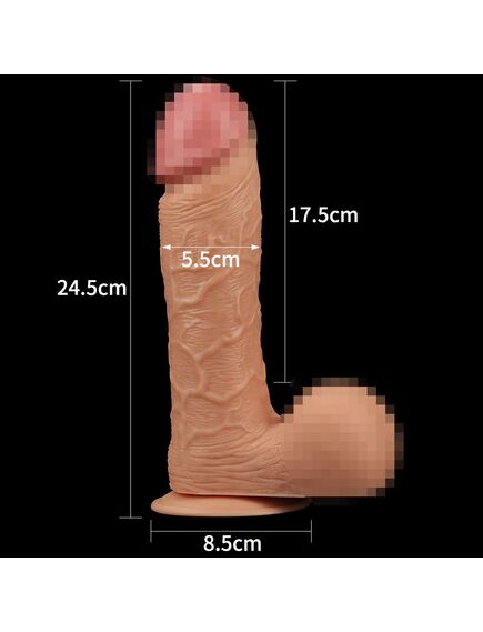 Фаллоимитатор гигант "Realistic King Size Dildo" 24,5 см , изображение 4