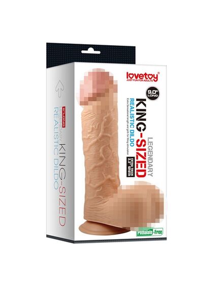 Фаллоимитатор гигант "Realistic King Size Dildo" 24,5 см , изображение 5