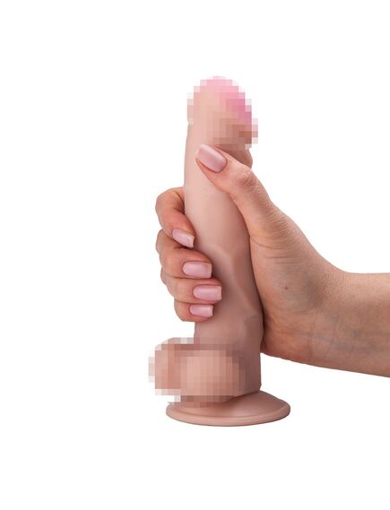 Фаллоимитатор неоскин на присоске в коробке REAL Standard , изображение 2