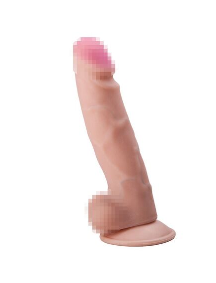 Фаллоимитатор неоскин на присоске в коробке REAL Standard , изображение 3