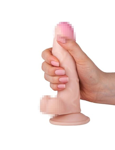 Фаллоимитатор киберскин на присоске в ламинате , изображение 2