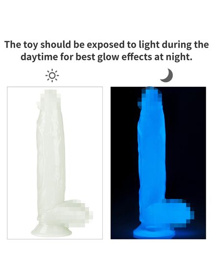 Светящийся в темноте фаллоимитатор "Lumino Play" , изображение 2