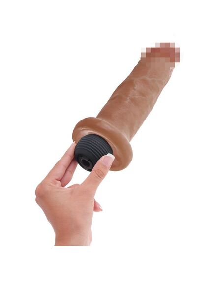 Фаллоимитатор с функцией семяизвержения загорелый King Cock 7" Squirting Cock Ta , изображение 3