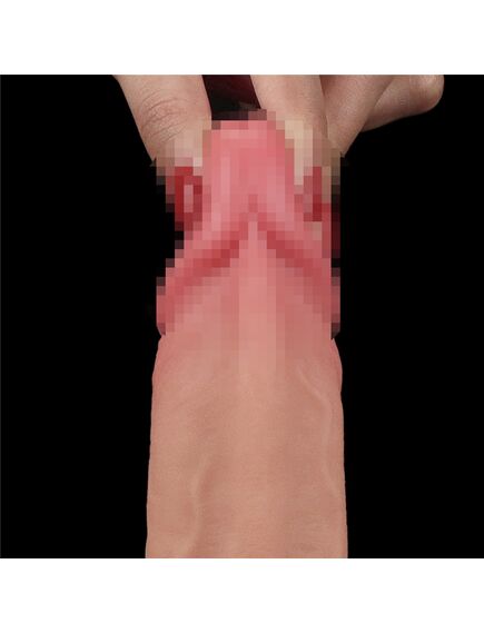 Фаллоимитатор Sliding-Skin с подвижной кожей 22 см , изображение 3