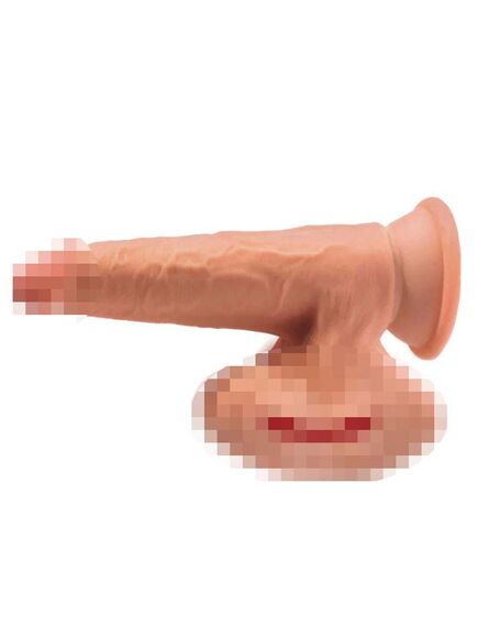 Коричневый фаллоимитатор на присоске 7 Triple Density с подвижной мошонкой - 17,8 см., Pipedream , изображение 2