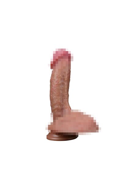 Ультра-реалистичный фаллоимитатор Dual layered Platinum Silicone Cock 14 см , изображение 4