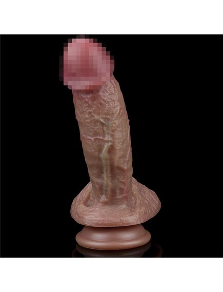 Ультра-реалистичный фаллоимитатор Dual layered Platinum Silicone Cock 14 см , изображение 5