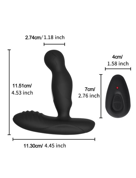 Массажер простаты с вибрацией, функцией нагрева и пультом д\у Levett "Ancuss" , изображение 2