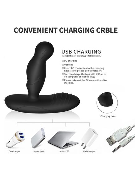 Массажер простаты с вибрацией, функцией нагрева и пультом д\у Levett "Ancuss" , изображение 5