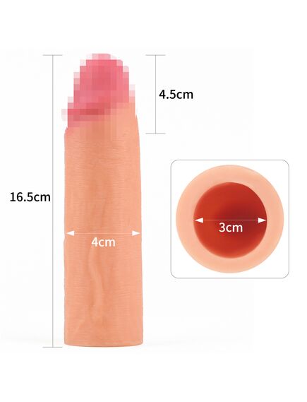 Насадка реалистичная + 3,5 см , изображение 3