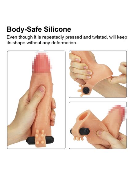 Насадка реалистичная с вибрацией +4 см , изображение 4