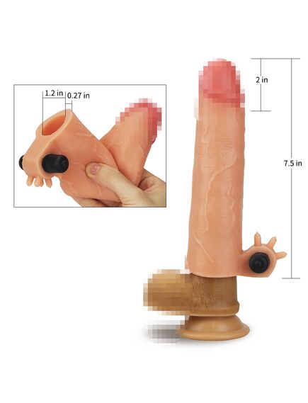 Насадка реалистичная с вибрацией +4 см , изображение 7