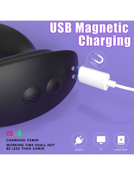 Массажер простаты с вибрацией и пульсирующей горошиной "Chac" , изображение 3