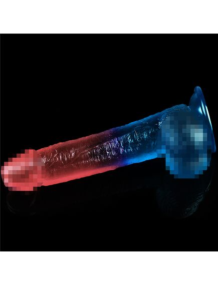 Фаллоимитатор DazzlesStuds 9 сине-розовый , изображение 3