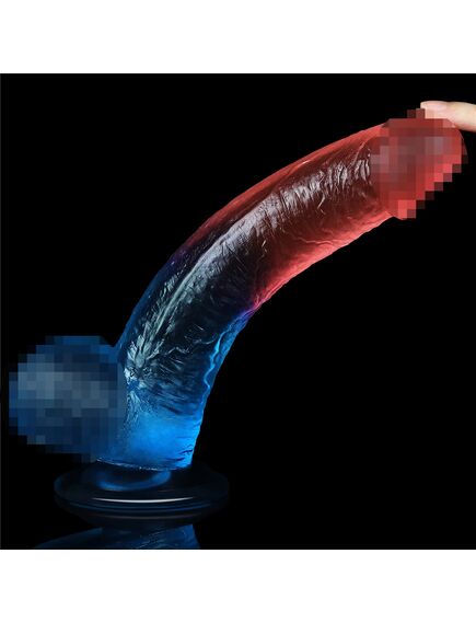 Фаллоимитатор DazzlesStuds 9 сине-розовый , изображение 5