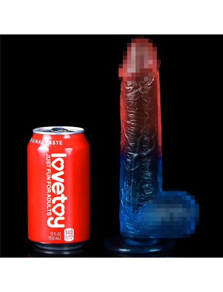 Фаллоимитатор DazzlesStuds 9 сине-розовый , изображение 6