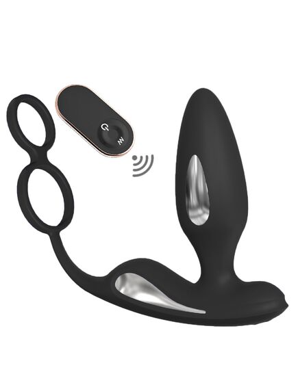 Массажер простаты с вибрацией и электростимуляцией с пультом Д/У 