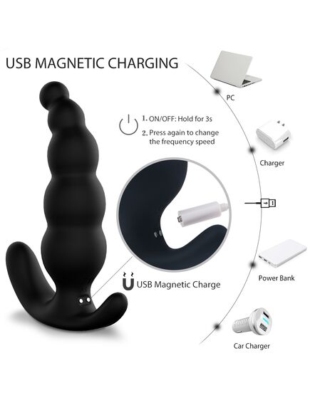 Массажер простаты с двумя моторами "Dipper" 