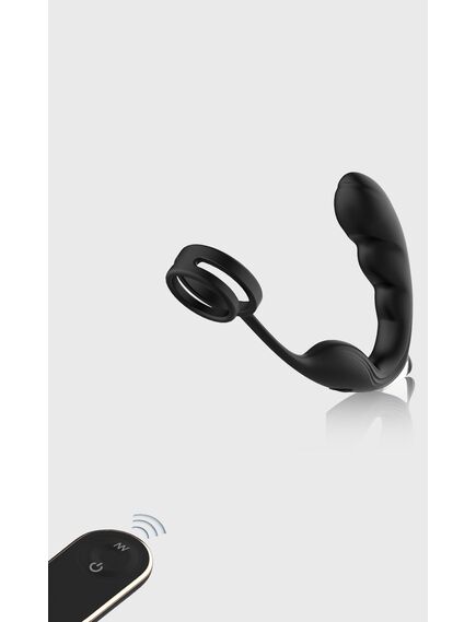 Массажер простаты с эрекционным кольцом Noel-RCT 