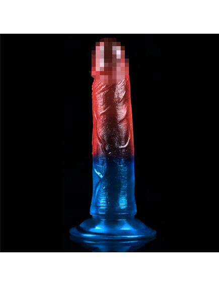 Фаллоимитатор DazzlesStuds 7 сине-розовый , изображение 6