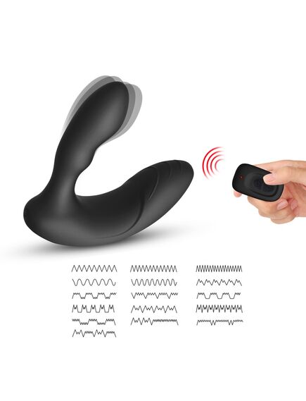 Массажер простаты с вибрацией, двумя моторами и пультом д\у 18023 Levett "Edgar" , изображение 5