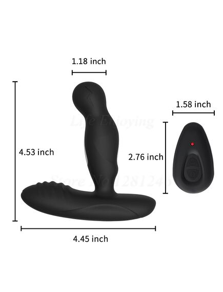 Массажер простаты с вибрацией, электростимуляцией, ротацией и пультом д\у Levett "Ancuss-2" , изображение 2