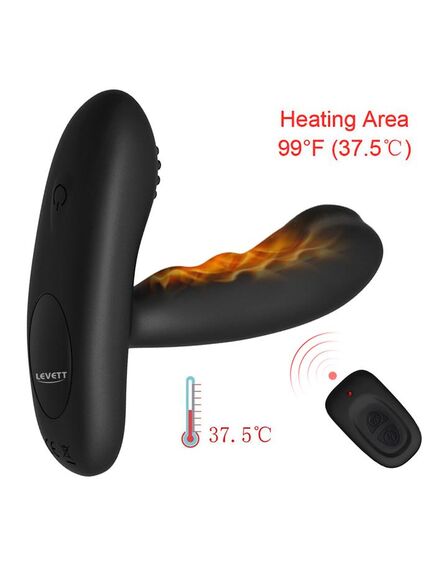 Массажер простаты с вибрацией, эффектом движения пальца и пультом д\у Levett "Bodi" 