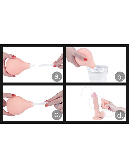 Фаллоимитатор с эякуляцией 9'' Squirt Extreme Dildo , изображение 7