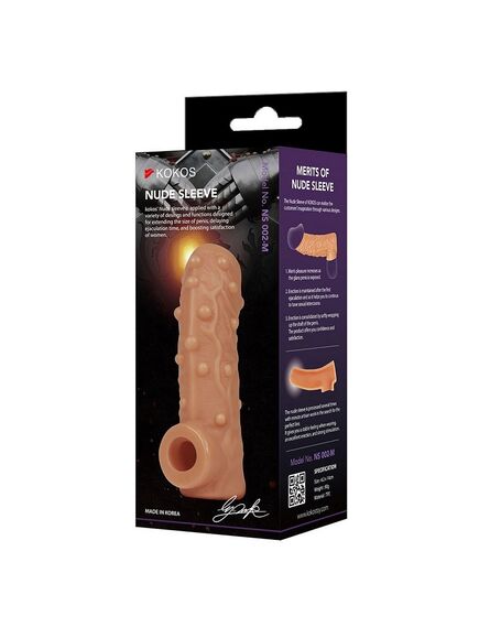 Насадка с открытой головкой Kokos Nude Sleeve 2, L , изображение 3