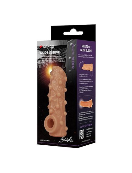 Насадка с открытой головкой Kokos Nude Sleeve 3, L , изображение 2