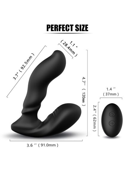 Массажер простаты с пультом Д/У "Optimus-RCT" , изображение 2