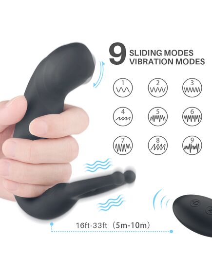 Вибромассажер простаты с эффектом движения пальца "Demon RCT" , изображение 2