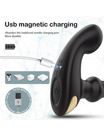 Вибромассажер простаты с эффектом пульсации "Raper RCT" , изображение 3