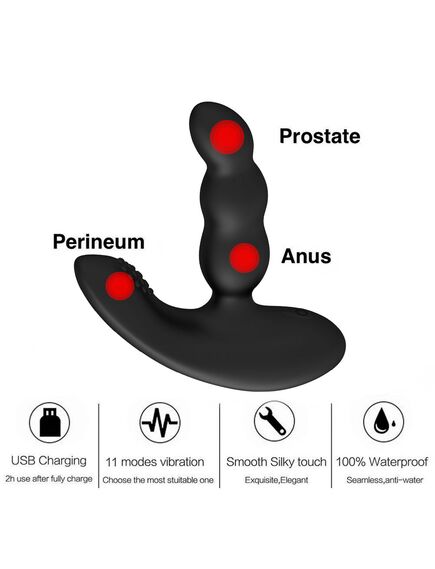Массажер простаты с пультом Д/У Nitoc , изображение 4