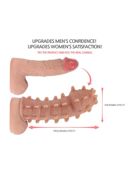 Насадка на фаллос с бугорками размер M Kokos , изображение 5