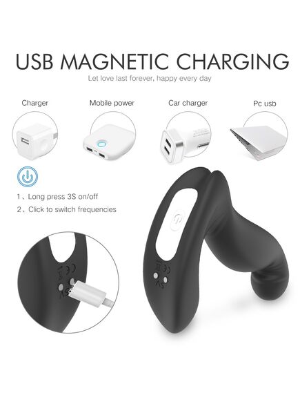 Массажер простаты с ротацией "Jiggle" , изображение 4