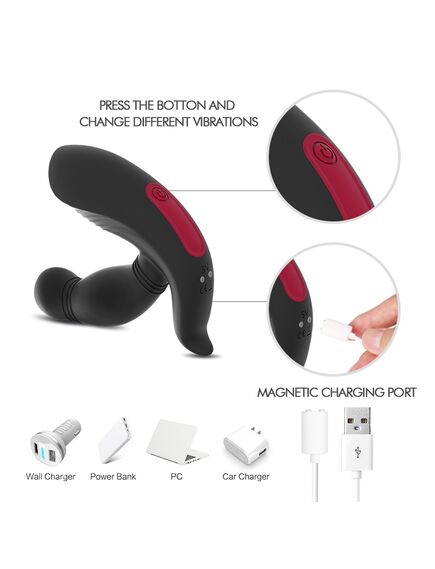 Массажер простаты с пультом "Megatron" , изображение 4