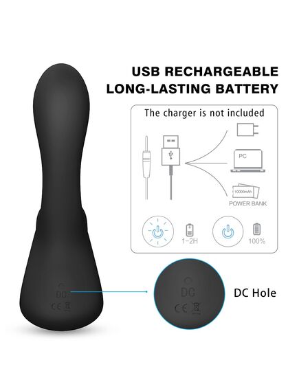 Массажер простаты с эффектом движения пальца "Landys" , изображение 7