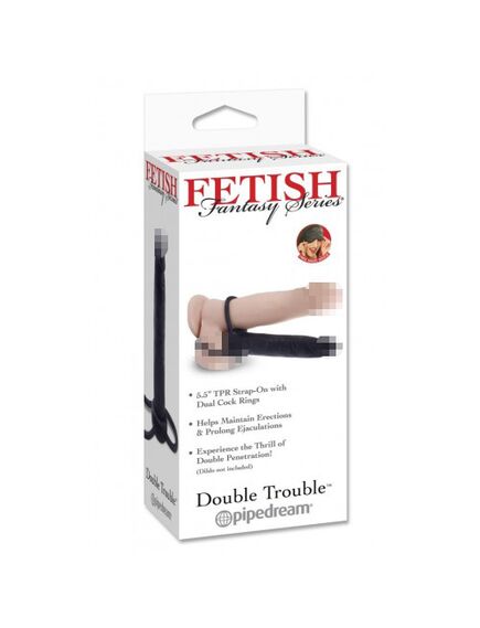 Насадка на фаллос для двойного проникновения Fetish Fantasy Series Double Trouble , изображение 4