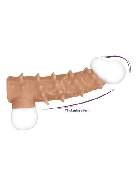 Насадка с шипами с открытой головкой Kokos Nude Sleeve 6, M , изображение 2
