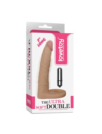 Насадка реалистичная The Ultra Soft Double 17.7 sm , изображение 3
