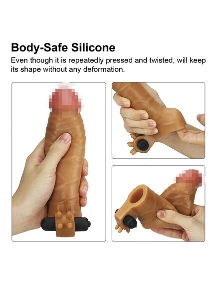 Насадка реалистичная с вибрацией +3,5 см , изображение 3