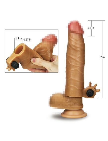 Насадка реалистичная с вибрацией +3,5 см , изображение 5