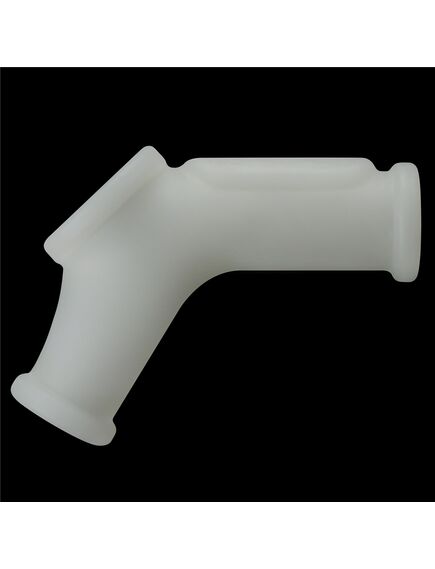 Вибро кольцо Silk Knights с рукавом для мошонки (белое) , изображение 3