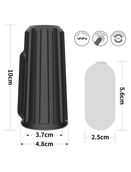 Вибрирующее кольцо насадка Ridge Knights (черное) , изображение 2