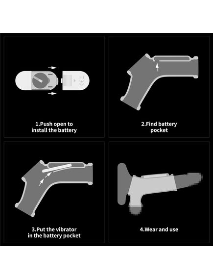 Вибро кольцо Ridge Knights с манжетой для мошонки (черное) , изображение 4