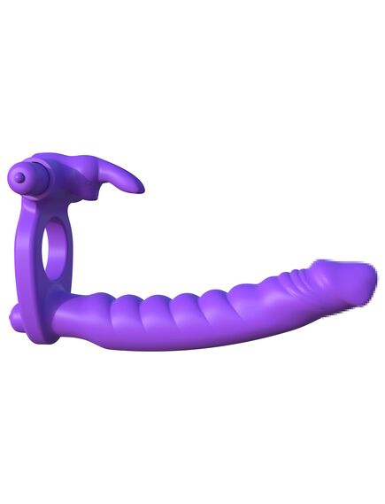 Эрекционное кольцо для двойного проникновения Silicone Double Penetrator Rabbit 