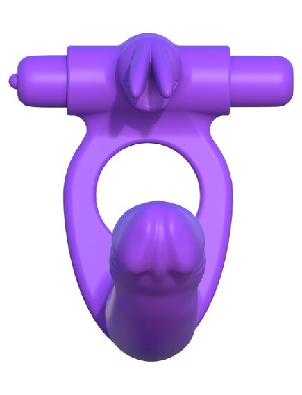 Эрекционное кольцо для двойного проникновения Silicone Double Penetrator Rabbit , изображение 3