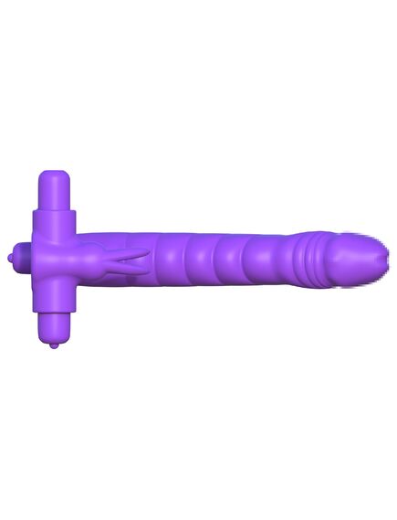 Эрекционное кольцо для двойного проникновения Silicone Double Penetrator Rabbit , изображение 4